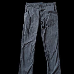 Gray George Slim Straight Pants